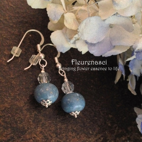 3ER-IS-BH Flower Petal Earrings with Swarovski Crystals ~ In Stock Item