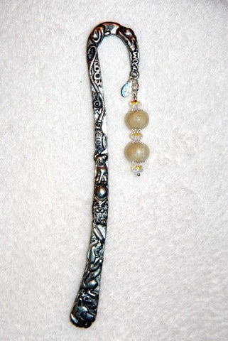 2SBM Dog Specialty Bookmark with Two Flower Petal Beads ~ Custom Order ~ Order Form Required