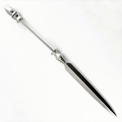 1ABLO Letter Opener 7 1/2" Chrome Rust Resistant w/Removable End  ~ Custom Order ~ Order Form Required