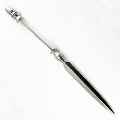 1ABLO Letter Opener 7 1/2" Chrome Rust Resistant w/Removable End ~ Custom Order ~ Order Form Required