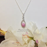 11P Flower Petal Bead Sterling Silver Drop Pendant with a Twist ~ Custom Order ~ Order Form Required