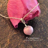 1N Sterling Silver Necklace with One Flower Petal Bead ~ Custom Order ~ Order Form Required