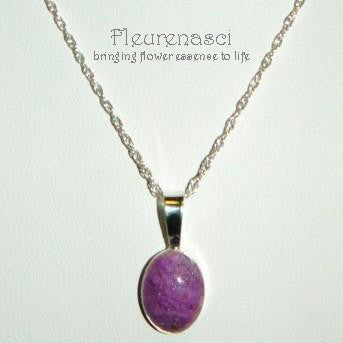 1P Flower Petal Bead Sterling Silver Oval Pendant  ~ Custom Order ~ Order Form Required