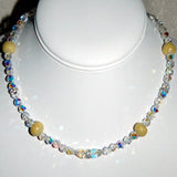 20N Flower Petal Bead Necklace with Swarovski Crystals ~ Custom Order ~ Order Form Required