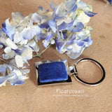 SBKC Stainless Steel Bezel Key Chain with Flower Petal Bead ~ Custom Order ~ Order Form Required