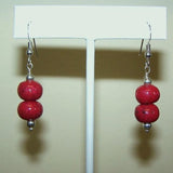 9ER Sterling Silver Earrings with Two Flower Petal Beads ~ Custom Order ~ Order Form Required