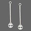 Add A Bead Sterling Silver 1-1/2" Drop Pins with 6mm Removable Ball End ~ Custom Order ~ Order Form Required