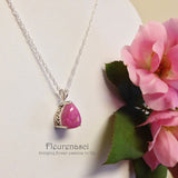 12P Flower Petal Bead Sterling Silver Tear Drop Pendant ~ Custom Order ~ Order Form Required